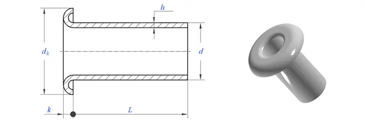 Steel tubular rivets