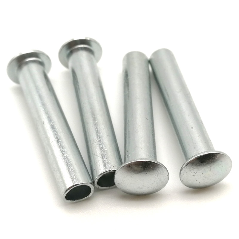 Rivetti semicavi con testa a traliccio